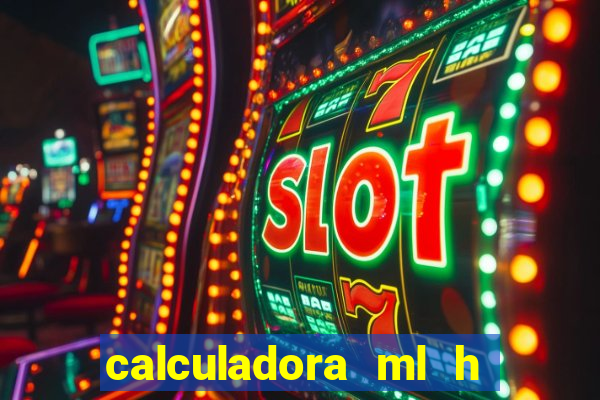 calculadora ml h para mcg kg min